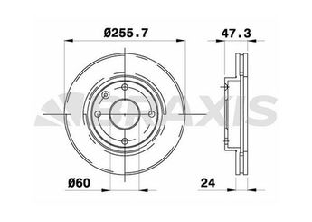 Fren Disk Ayna Ön Sağ ve Sol BRAXIS AE0477  96549782