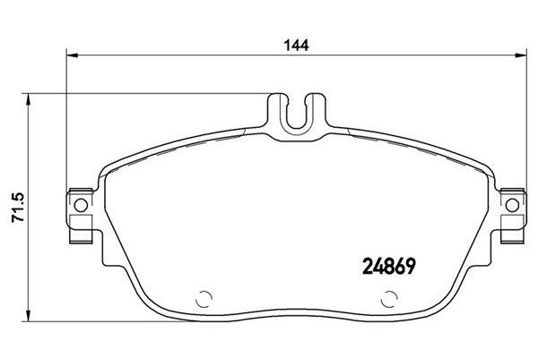 Fren Disk Balata Ön Mercedes B -Serisi (BM 242)(12.2012->)  MAGNETI MARELLI 363700450093