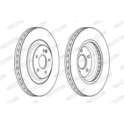 Fren Disk Ayna Ön Sağ ve Sol FERODO DDF1900C-1