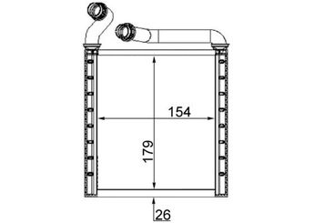 Kalorifer Radyatörü  MAHLE AH 223 000S  3C0819031 3C0819031A