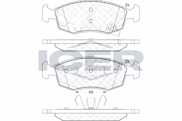 Fren Disk Balata Ön Fiat Panda (319)(2022->)  FIAT ORJINAL 77366378