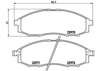 Fren Disk Balata Ön BREMBO P 56 049  410607Z026 128416822 128421779 4106072025 410607Z025 41060VK190 D1060VK100 D1060VK10B D1060VK190 D1M60VK10B 41080VK126