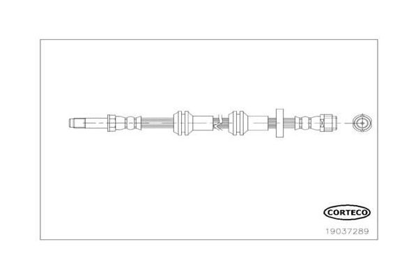 Fren Hortumu Ön Sağ veya Sol Audi S6 Sedan (4G2)(04.2012->)  CAVO C901 073A