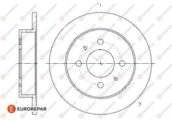 Fren Disk Ayna Arka Sağ ve Sol EUROREPAR 1676008780  1676008780 MB857762 MB857763 MR249357