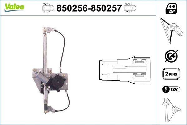 Cam Krikosu Arka Sol VALEO 850256