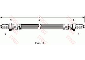 Fren Hortumu Arka Sağ veya Sol BRAXIS AH0137  C41741 C41742 C41743 1553661 1558834 1563561 1572004 1613343 GBH414