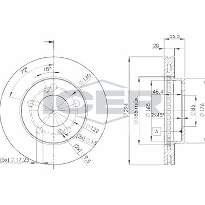 Fren Disk Ayna Ön Sağ ve Sol NAGAMA NBD-SS002