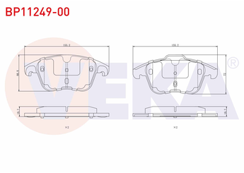 Fren Disk Balata Ön VEKA BP11249-00  