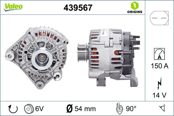 Alternatör  VALEO 439567