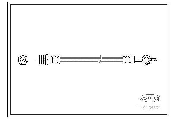 Fren Hortumu Arka Sağ veya Sol Mazda 6 Kombi (GY)(01.2002->)  CAVO C901 559A