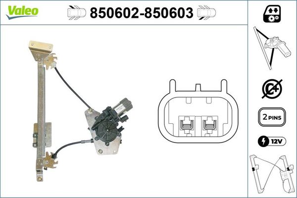 Cam Krikosu Arka Sol VALEO 850602