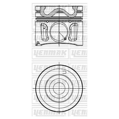 Piston (84.00MM-STD)   KING PISTON 17-6592220