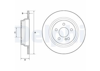 Fren Disk Ayna Arka Sağ ve Sol DELPHI BG4686C  A2304230712 2304230712 230 423 0712 A230 423 0712