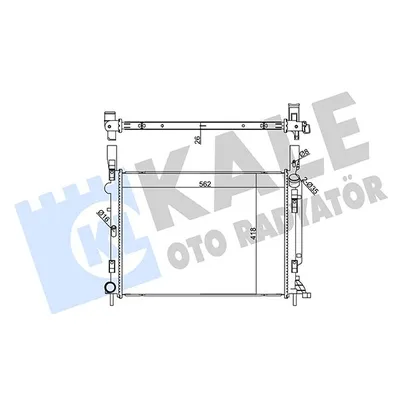 Su Radyatörü  Audi RS 7 Sportback (4GF)(07.2014->)  KALE 355565