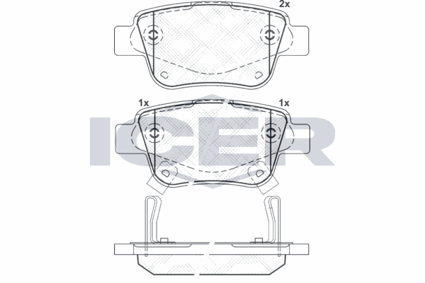 Fren Disk Balata Arka Toyota Avensis (T25)(2003->)  AYD 60179B