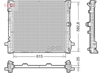 Su Radyatörü  DENSO DRM05124  DRM05124 17118642742 17119797807