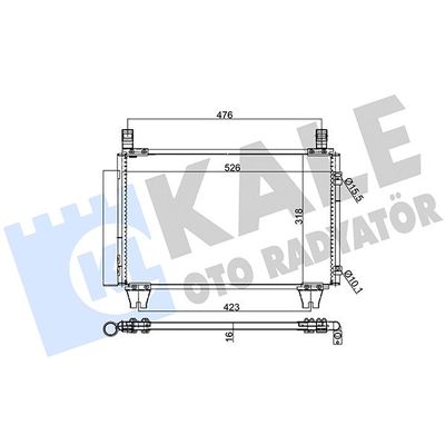 Klima Radyatörü  Toyota Yaris (KSP9/SCP9/NLP9)(2006->)  MGA 82181