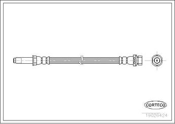 Fren Hortumu Arka Sağ veya Sol CORTECO 19026424  6758587 93BB2282CA