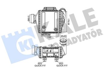 Turbo Radyatörü  KALE 375985  A6510901900 6510900114 6510900414 6510901900 A6510900114 A6510900414