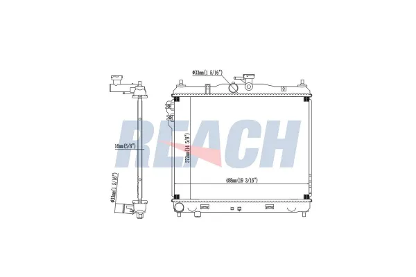 Su Radyatörü  Hyundai Getz (TB)(2002->)  MGA 80188
