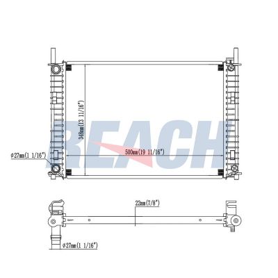 Su Radyatörü  Opel Mokka X (2016->)  BSG 65-520-031