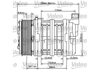 Klima Kompresörü  VALEO 815851  40430144 92050424