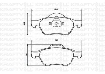 Fren Disk Balata Ön KRAFTVOLL 07010037  7701209100 410601237R 41 06 012 37R 7701209670 77 01 209 670 7711130086 77 11 130 086 77 01 209 100