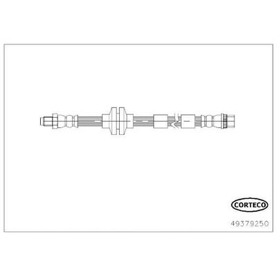 Fren Hortumu Ön Sağ veya Sol Mercedes Citan Mixto (BM 415)(09.2012->)  TRW PHB2068