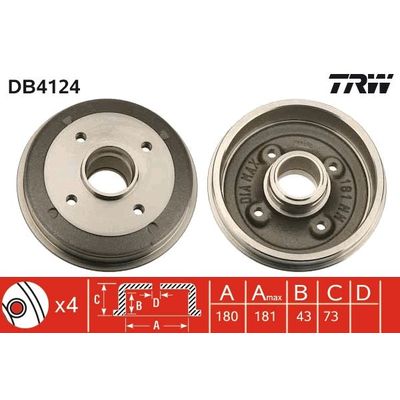 Kampana Arka Sağ veya Sol Peugeot 205 (02.1983->)  PSA ORJINAL 424731