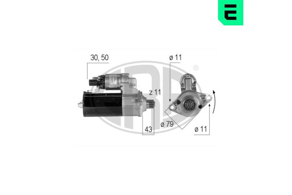 Marş Dinamosu  Volkswagen Scirocco (137)(08.2008->2014)  ERA 220552