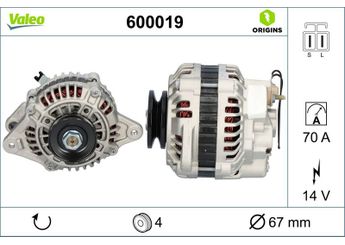 Alternatör  VALEO 600019  3730032131 AB175052 3730032130 37300-32130 37300-32131