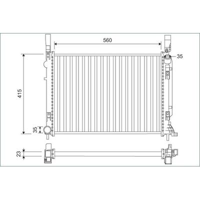 Su Radyatörü  Volkswagen Touareg (7P6)(08.2014->2018)  VALEO 701157