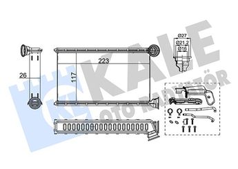 Kalorifer Radyatörü  MGA 81261  1611283980 1611284180 87050YV030 87050YV040