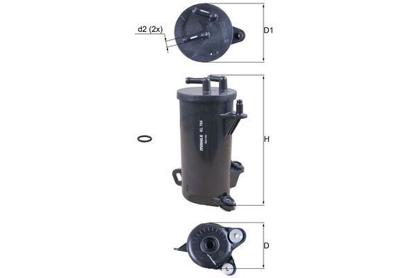 Yakıt Filtresi  Honda Civic HB (FK)(01.2012->)  MAHLE KL 764D