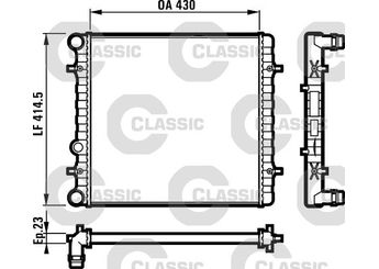 Su Radyatörü  VALEO 231607  46743394 51702463