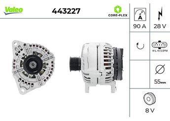 Alternatör  VALEO 443227  4892320 2995978