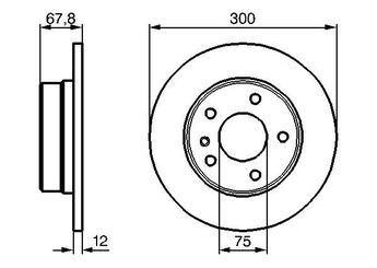 Fren Disk Ayna Arka Sağ ve Sol BOSCH 0 986 478 322  34211155499 34 21 1 155 499 34211157360 34 21 1 157 360 34211165257 34 21 1 165 257