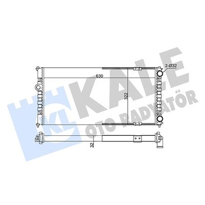 Su Radyatörü  Volkswagen Polo III Variant (6V5)(05.1997->2002)  KALE 351230
