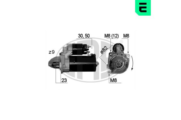 Marş Dinamosu  Peugeot Boxer (335/435) P.Van,Camlı (H2) Aks:4035mm (2007->)  ERA 220663
