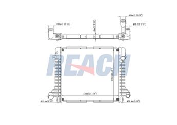Su Radyatörü  RADISEN RR 62798  A9735000803 9735000803 973 500 08 03