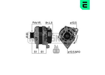 Alternatör  MANDO BN0K55918300  K55918300 0K55918300