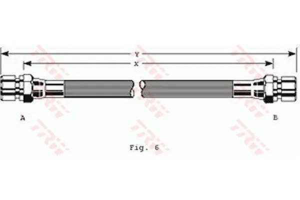 Fren Hortumu Ön Sağ veya Sol BRAXIS AH1121