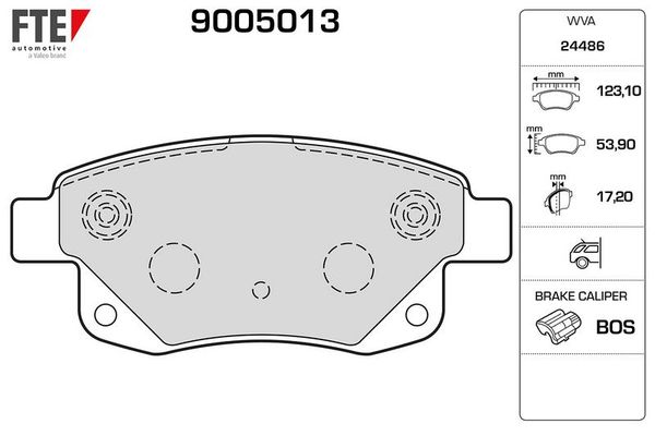 Fren Disk Balata Arka FTE 9005013