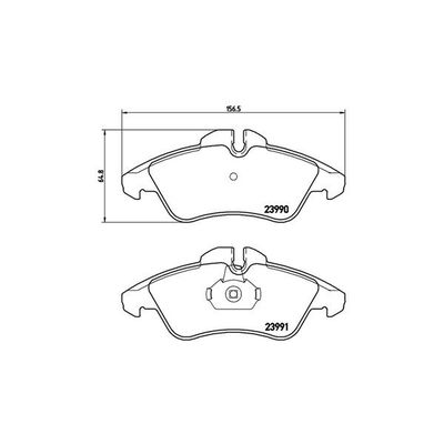 Fren Disk Balata Ön Volkswagen LT Kamyonet (01.1996->2006)  MAGNETI MARELLI 363700450080