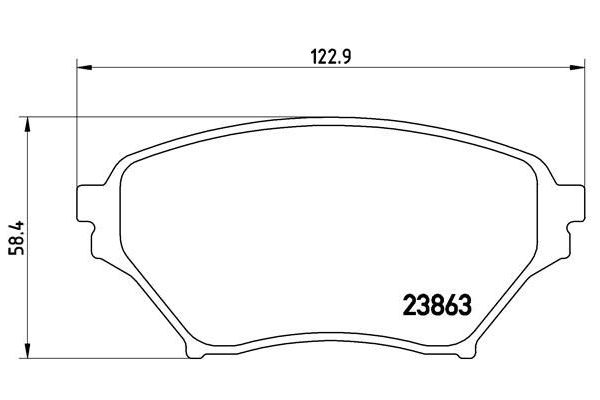 Fren Disk Balata Ön Mazda MX-5 (NB)(01.1998->)  BREMBO P 49 029