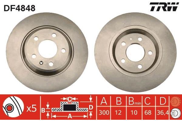 Fren Disk Ayna Arka Sağ ve Sol Audi S6 Sedan (4GC)(09.2014->)  SWAPP 43394