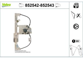 Cam Krikosu Arka Sol VALEO 852542  140317 140339 13313573 13350762