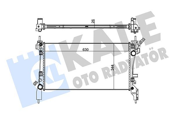Su Radyatörü  BMW 3 Serisi Sedan (F30)(2011->)  KALE 320600