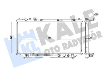 Su Radyatörü  KALE 347905  21460AX800 BPE715200