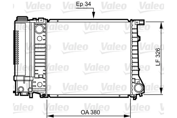 Su Radyatörü  BMW 3 Serisi Sedan/Coupe (E30)(1982->)  VALEO 731509